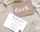 Thank You Cards Business, Thank you Cards Small Business, Editable Thank You Cards Printable, Customer Thank You, Package Insert Card