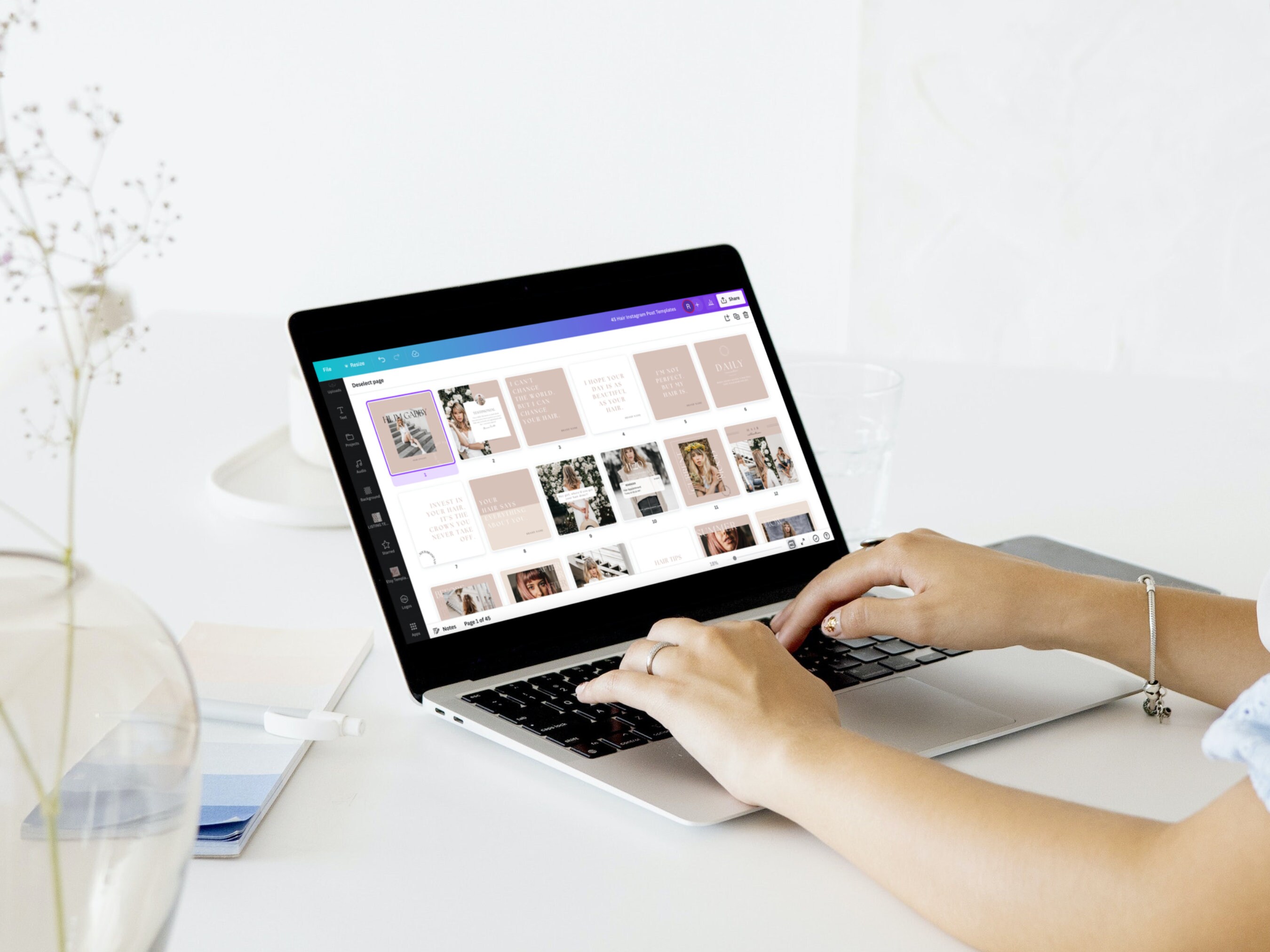 Hairstylist Social Media Templates Hair Salon Template Etsy