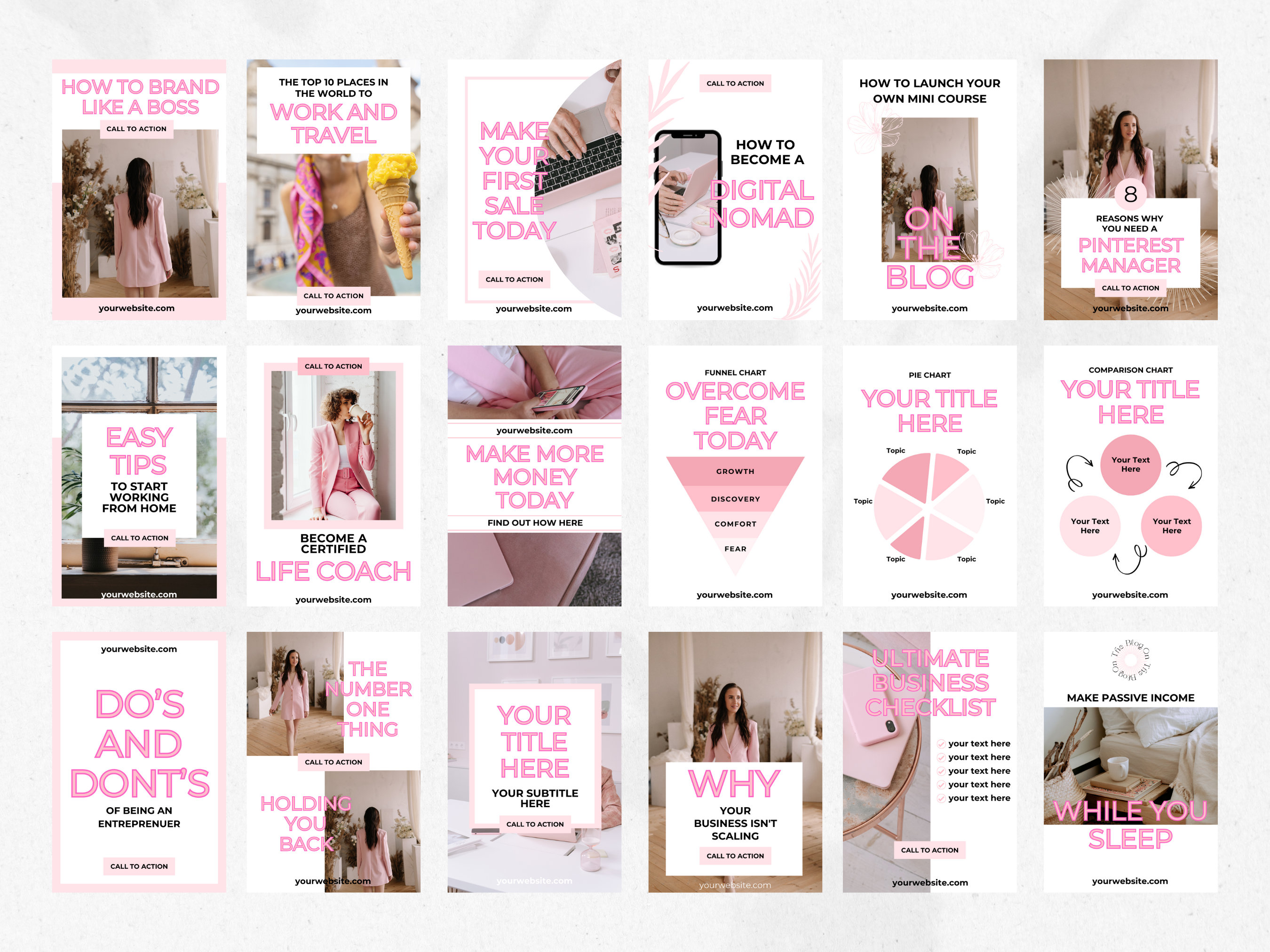 Custom Pinterest Pinterest Pin Templates, Pinterest Templates, Pinterest Templates Canva ...