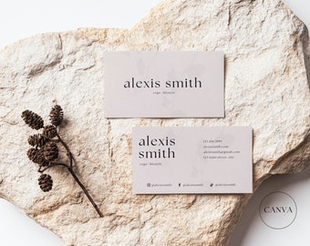 Unique Business Card, Boho Business Card Template Canva, DIY Printable Business Card, Minimal Business Card, Business Card Design