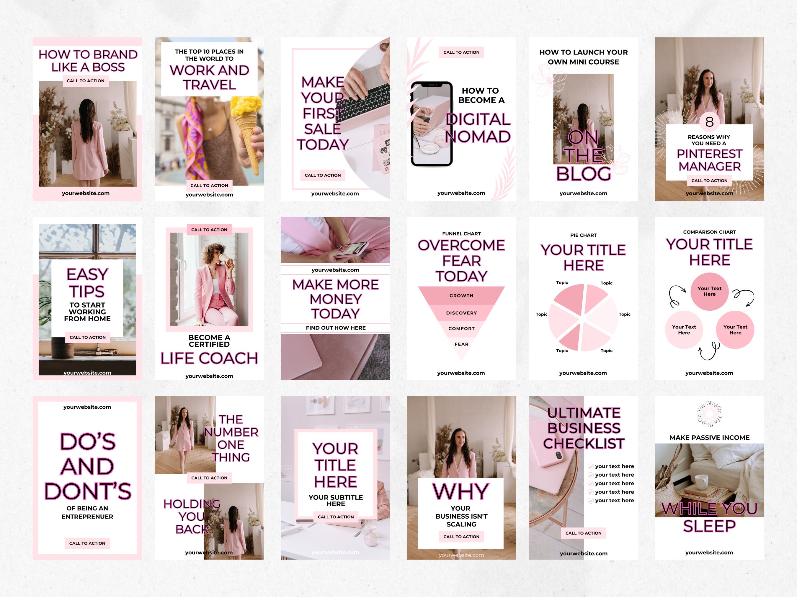 Pinterest Samples Pinterest Pin Template for Canva | Editable Pinterest Templates for ...