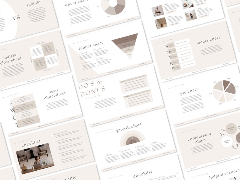 Slide Deck Template Presentation Template Course Creator Etsy