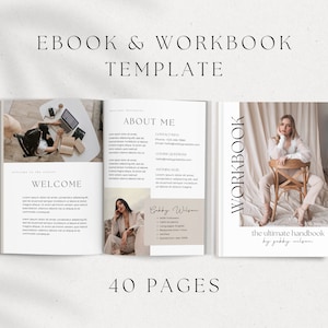Ebook Template Canva, Coaching Workbook Template, Lead Magnet Template, Course Creator Template, Coaching Worksheets, Ebook PDF