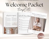 Client Welcome Packet Template, Virtual Assistant Welcome Packet, New Client Service Guide, Coaching Onboarding Template, Canva Template