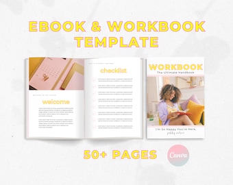 Ebook Template Canva, Coaching Workbook Template, Lead Magnet Template, Course Creator Template, Coaching Worksheets, Ebook PDF