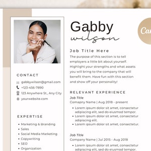 College Resume Template, Canva Resume Template, Resume Template Professional With Photo, Creative Resume Template, Nursing Resume Template