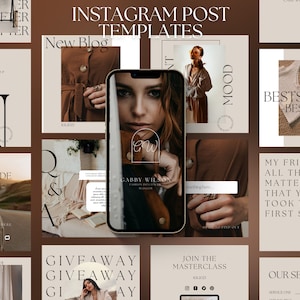 Instagram Post Templates for Entrepreneurs, Small Business Instagram Templates, Instagram Canva Template, Entrepreneur Social Media Post