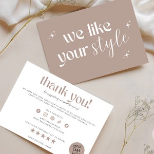 Thank You Cards Business, Thank you Cards Small Business, Editable Thank You Cards Printable, Customer Thank You, Package Insert Card
