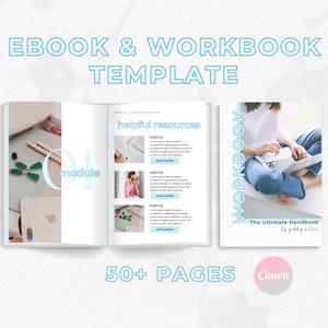 Ebook Template Canva, Coaching Workbook Template, Lead Magnet Template, Course Creator Template, Coaching Worksheets, Ebook PDF