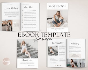 Ebook Template Canva, Coaching Workbook Template, Lead Magnet Template, Course Creator Template, Coaching Worksheets, Ebook PDF