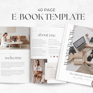 Ebook Template, Course Creator Workbook Template Canva, Lead Magnet Template, Workbook Template, Coaching Ebook, Course Guide