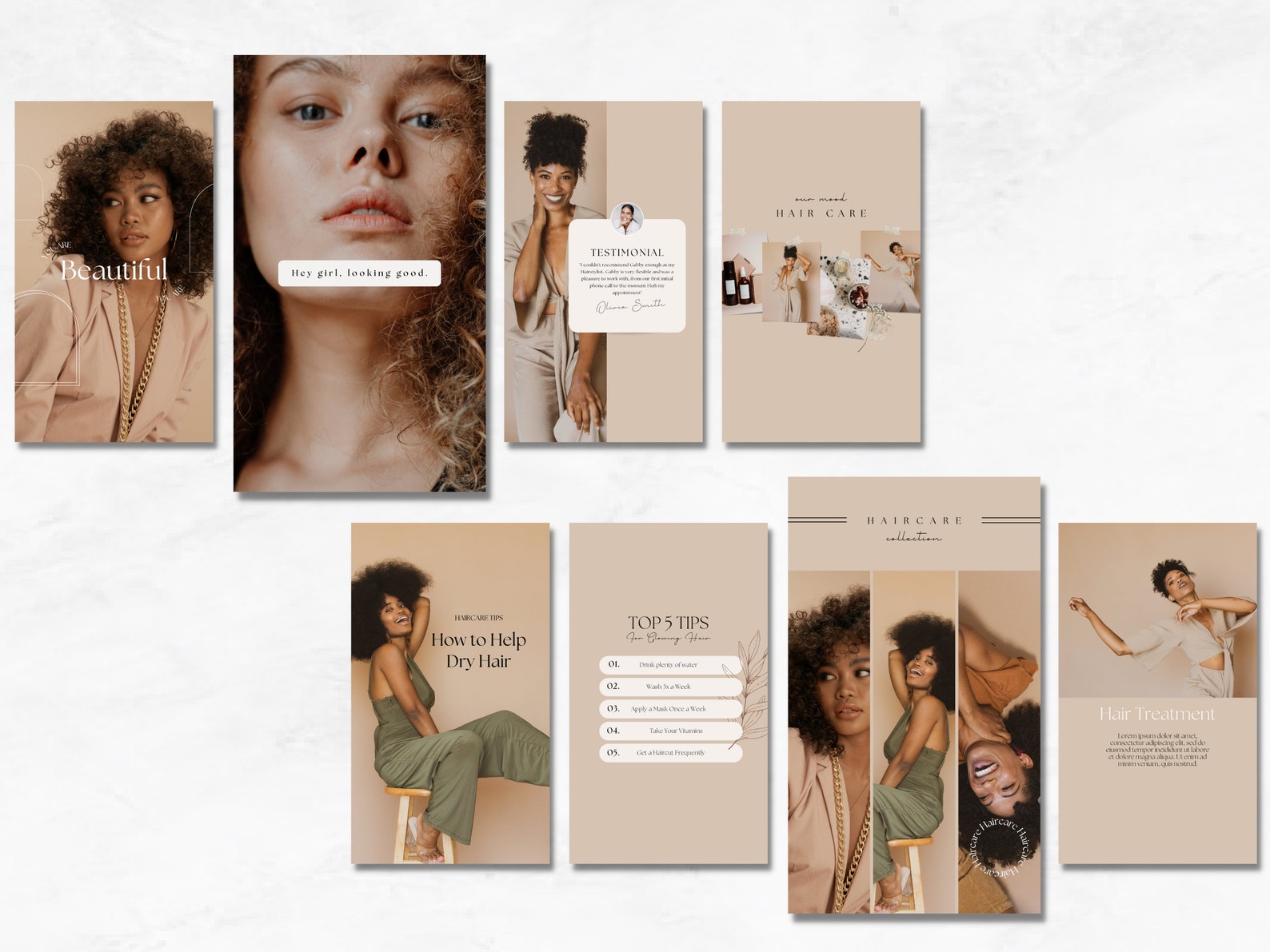 Hairstylist Instagram Story Template Haircare Social Media - Etsy
