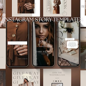 Instagram Story Templates for Entrepreneurs, Small Business Instagram Templates, Instagram Canva Template, Entrepreneur Social Media Post