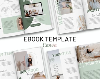 Ebook Template for Coaches, Course Creator Ebook Workbook Template Canva, Lead Magnet Template, Workbook Template, Coaching Canva Ebook