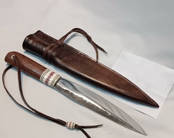 Mejor cuchillo yakut forjado a mano, camping al aire libre a mano derecha, pesca, cuchillo yakutiano