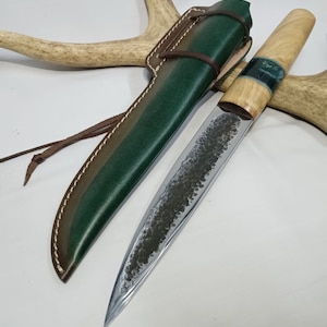 Cuchillos yakutianos hechos a mano, cuchillo yakut de 20 cm de largo, hoja de acero al carbono, regalo del padre para él/ella imagen 1