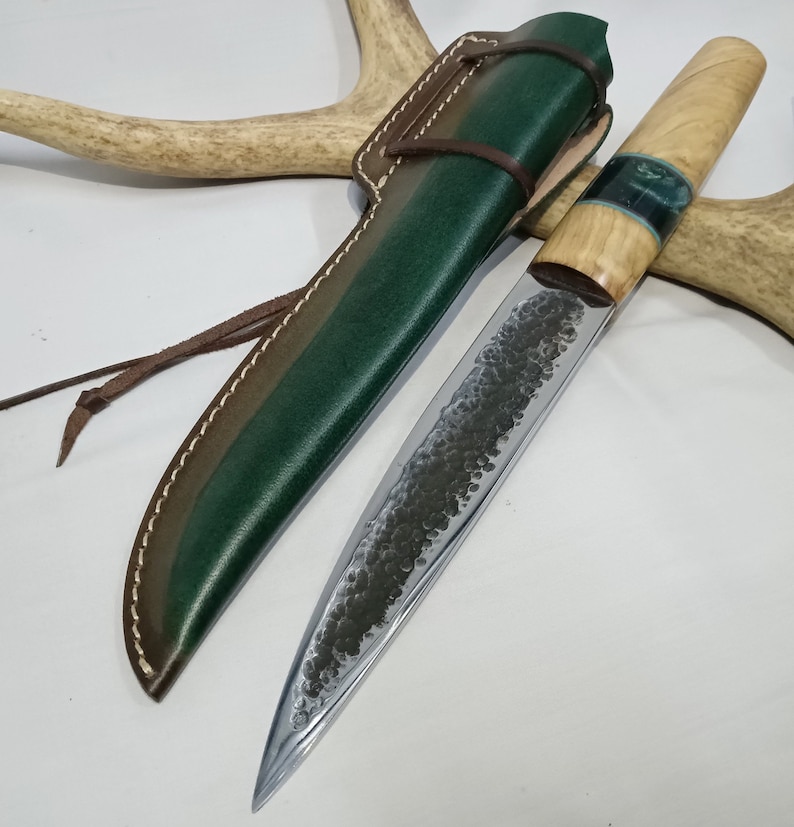 Cuchillos yakutianos hechos a mano, cuchillo yakut de 20 cm de largo, hoja de acero al carbono, regalo del padre para él/ella imagen 1