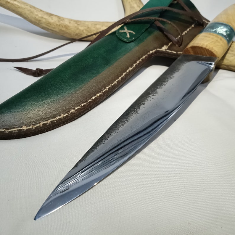 Cuchillos yakutianos hechos a mano, cuchillo yakut de 20 cm de largo, hoja de acero al carbono, regalo del padre para él/ella imagen 7