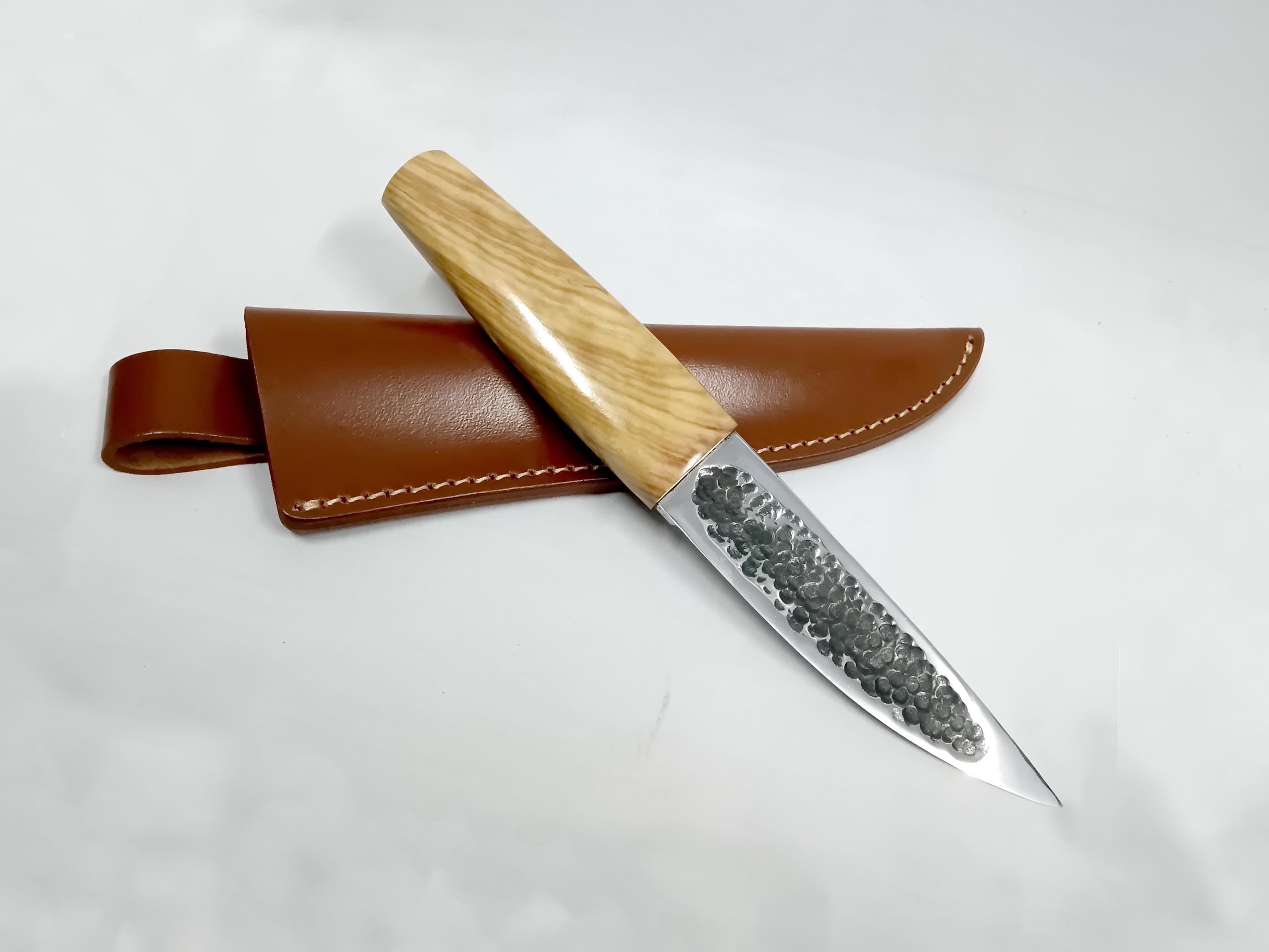 Handmade Yakutian Knife: Carbon Steel Blade, Wood Handle - Etsy