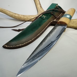 Cuchillos yakutianos hechos a mano, cuchillo yakut de 20 cm de largo, hoja de acero al carbono, regalo del padre para él/ella imagen 5