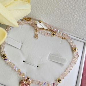 Crystal, Sparkly, Look Choker, Zirconia, Heart Pendant Necklace