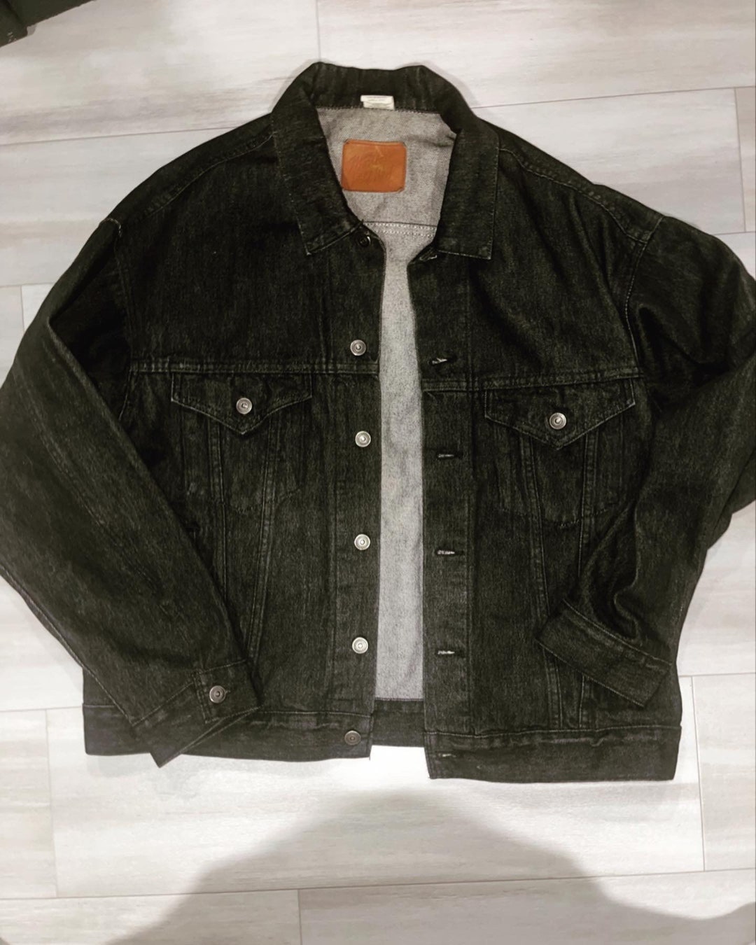 Marlboro Man Black Denim Jacket - Etsy