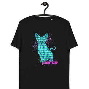 Fel T-shirt, esthetisch grafisch T-shirt, streetwear T-shirt, uniseks grafisch shirt, retro-T-shirt