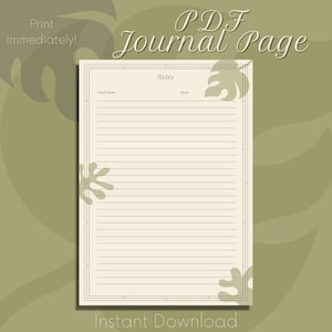 Page PDF du journal des tarots à téléchargement immédiat - Restez organisé et accédez instantanément à vos téléchargements intuitifs ! Imprimez immédiatement