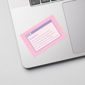 ビニールステッカー - Arseolitis - 企業で誰かを A**hole と呼ぶのに適切な言い方