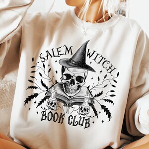 Salem Witch Book Club PNG, Witch png, Halloween Sublimation Shirt Design, Halloween png, Spooky Season png, Halloween Shirt, png Sublimation