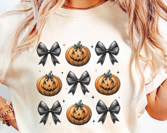 Coquette Bow Halloween png, Pumpkin Halloween png, Halloween Shirt png, Spooky Season png, Pumpkin png, Pumpkin Shirt Design, png files