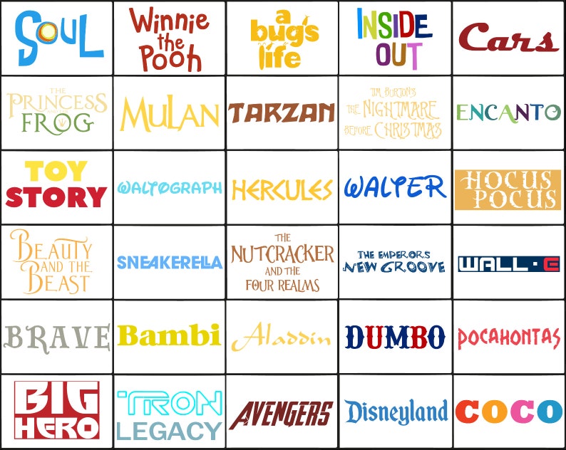 30 Animated Film Font Bundle | TTF SVG OTF | Cartoon Style Typeface ...