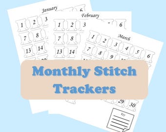 Cross-Stitch Project Log & Stitch Tracker: Printable Journal Pages (PDF Download)