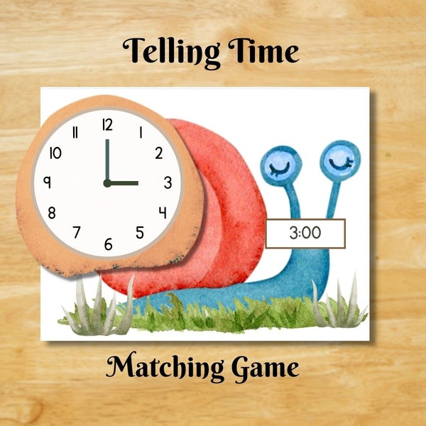 Learn How to Tell Time With This Game, Analog and Digital Time Printable, Learning Time Printables, Clock Game, Time Telling Activit