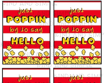 Poppin By To Say Hello / Etiquetas de regalo