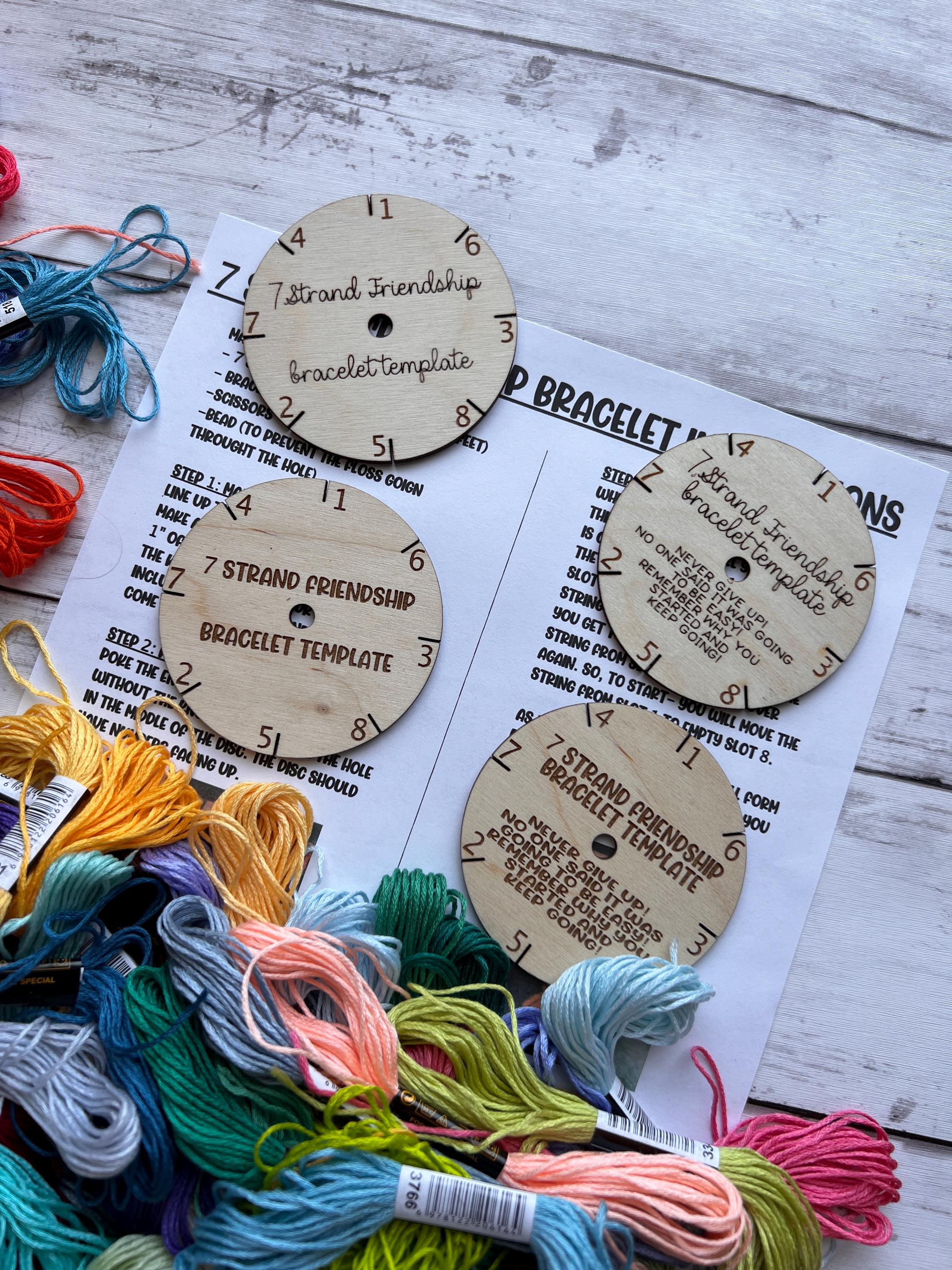 7 Strand Friendship Bracelet Kit SVG Digital Download,friendship ...