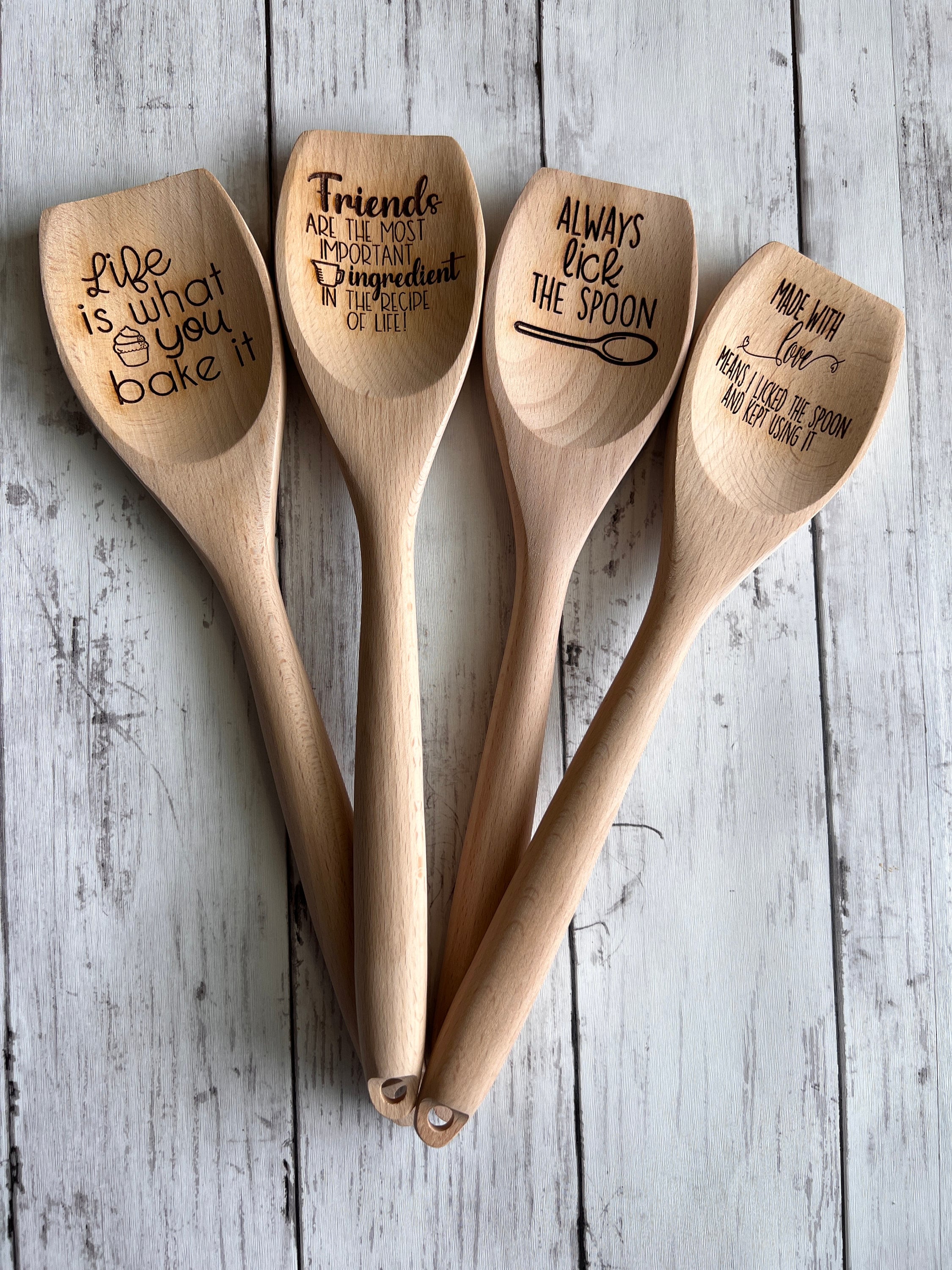 Wooden Spoon SVG Digital Download, Friend Gift, Made With Love, Wood