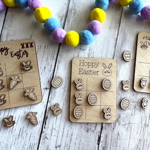 Easter Tic Tac Toe SVG ONLY, Bunny, Eggs, Carrots, Laser Cut File ...