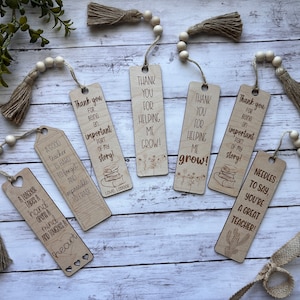 Lehrer Lesezeichen SVG, Lehrer Wertschätzung Geschenk, Personalisieren Holz Lesezeichen, Geschenk für Lehrer, Danke Lehrer, Schulabschluss Geschenk