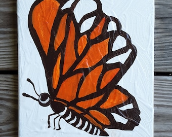 Butterfly acrylic painting