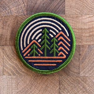 Explore the Pines Embroidered Iron on Patch