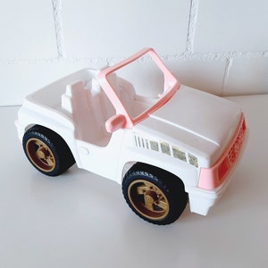 Yellow barbie car best sale