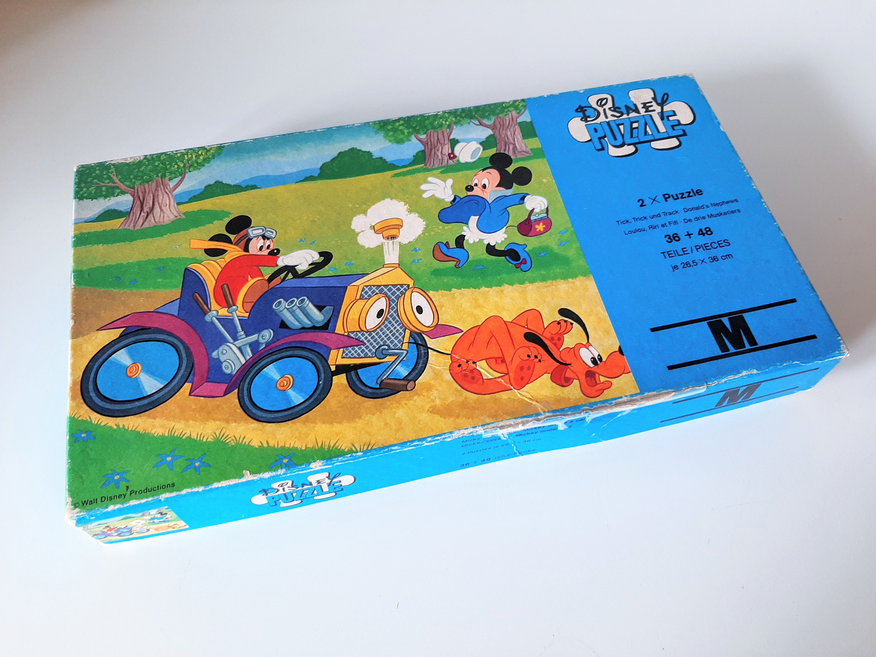 1970 年代のミッキーマウス 2 イン 1 パズル - ビンテージ