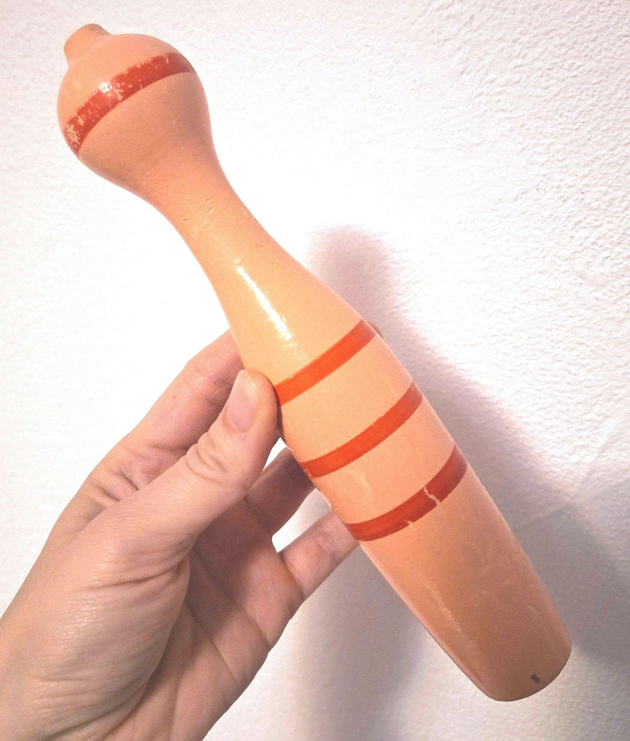 ヴィンテージ木製卓上ボーリングセット：ミッドセンチュリーの