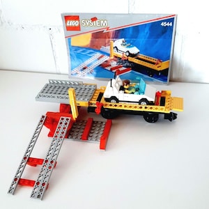 Lego System #4544 - Auto Transportwagen mit Auto - Vintage 1994 Lego Set mit Gebrauchsanweisung - Geschenk für Lego Fan