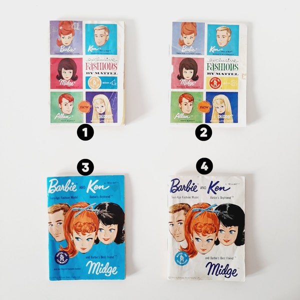 Vintage Barbie Mini-Magazines - 1960s Collectible - Rare Barbie Catalogues