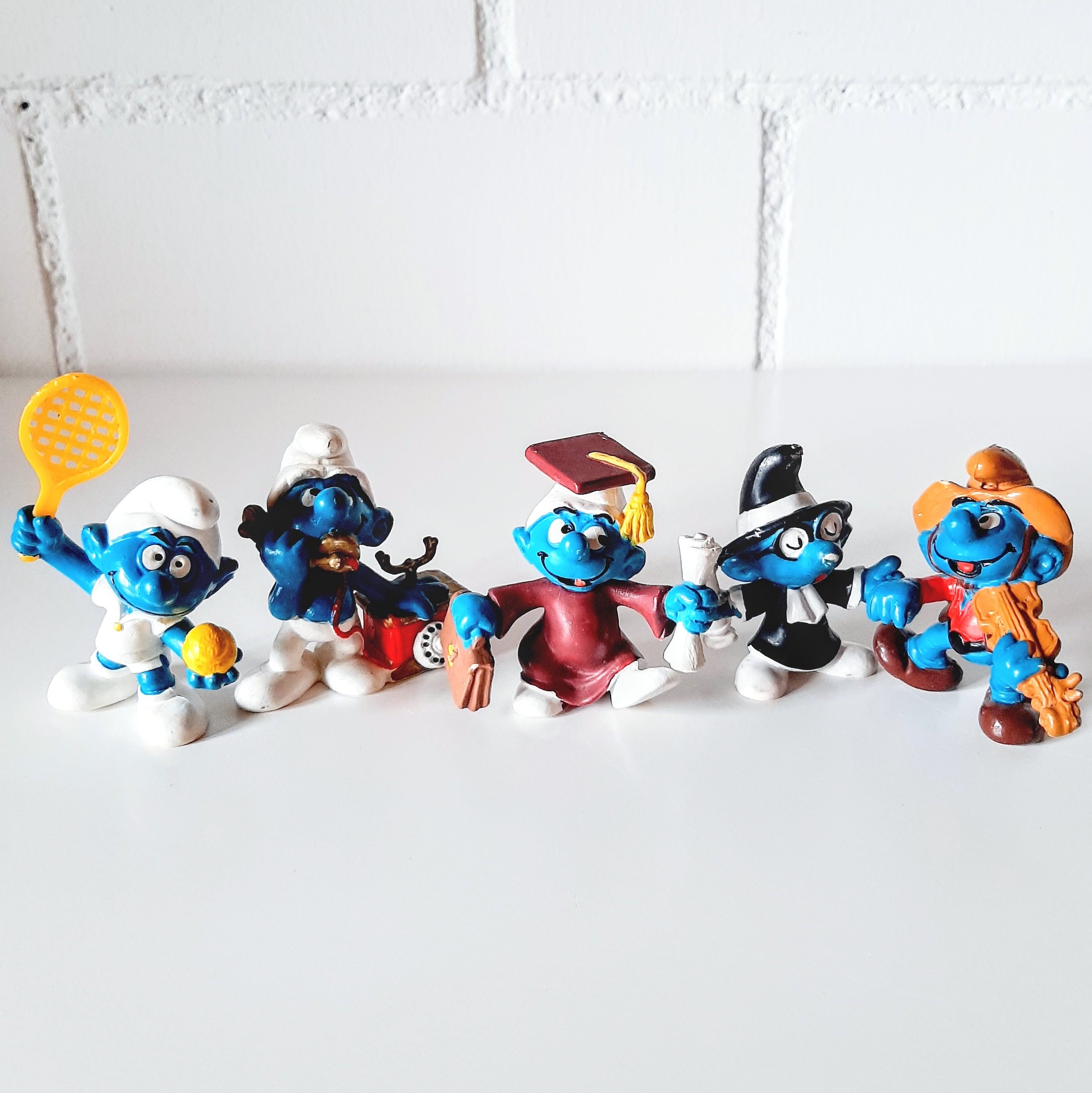 Smurf figurines "pick & choose" - Lot #1 - 70s/80s Vintage Schleich Bully PVC Smurfs