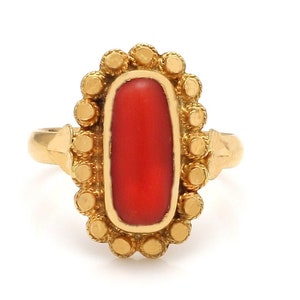 Vintage, 22K Coral Ring