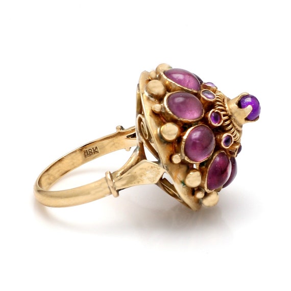 Vintage, Amethyst Harem Ring - image 3