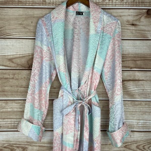 Vintage Mary McFadden for I. Magnin Pastel Robe